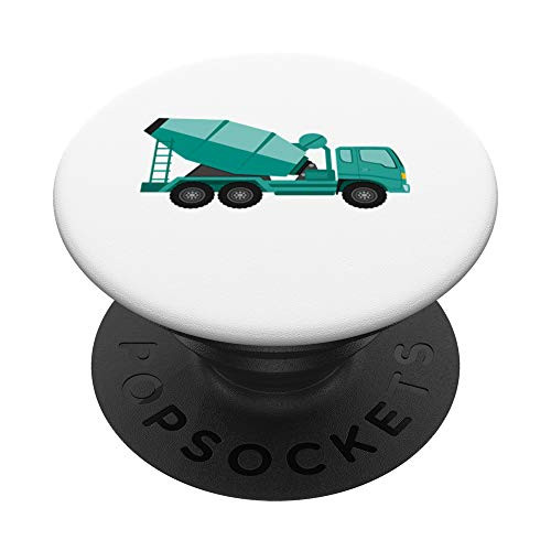 Cement Mixer Construction Truck PopSockets Grip and Stand for Phones and Tablets