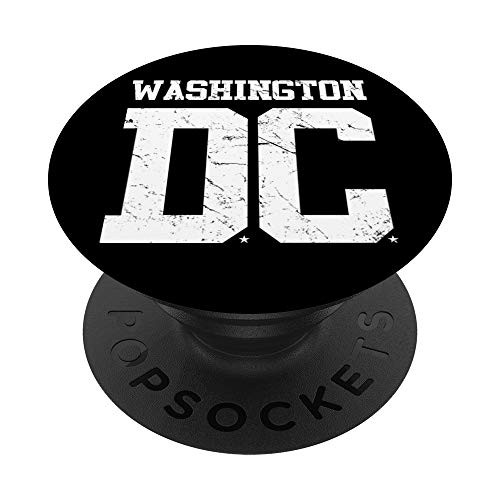 Distressed Washington DC PopSockets Grip and Stand for Phones and Tablets Distressed Washington DC PopSockets Grip and Stand for Phones and Tablets