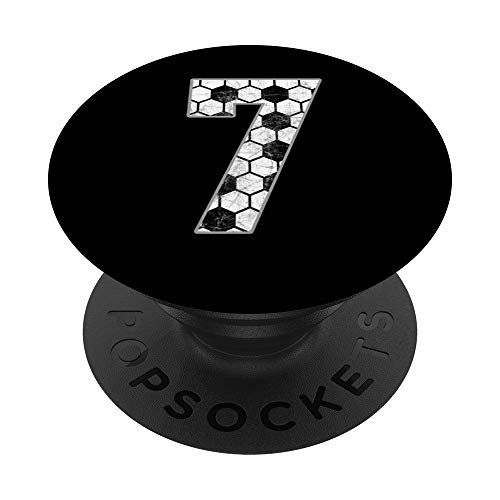 Soccer 7 Love Soccer Mom Favorite Player Jersey Number 7 PopSockets Grip and Stand for Phones and Tablets