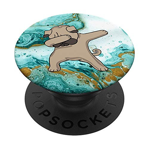 Dabbing Pug Dab Dog Teal White PopSockets PopGrip Swappable Grip for Phones Tablets Dabbing Pug Dab Dog Teal White PopSockets PopGrip Swappable Grip for Phones Tablets