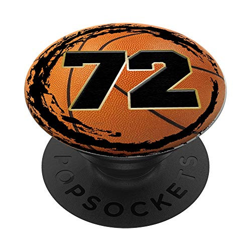 Basketball Custom Jersey Number 72 seventy two player PopSockets Grip and Stand for Phones and Tablets