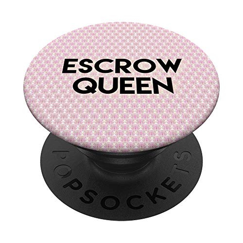 Escrow officer Neutral Pink and Black Popsocket PopSockets PopGrip Swappable Grip for Phones   Tablets