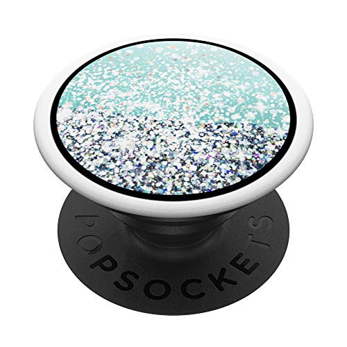 Teal ombre cascade effect PopSockets PopGrip Swappable Grip for Phones   Tablets