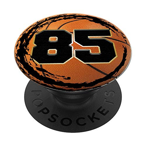 Basketball Custom Jersey Number 85 eighty five player PopSockets Grip and Stand for Phones and Tablets