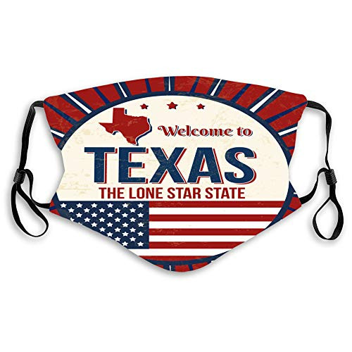 NYNELSONG Adjustable Earloop Face Anti Dust Mouth Shield for Men Women Welcome to Texas NYNELSONG Adjustable Earloop Face Anti Dust Mouth Shield for Men Women Welcome to Texas