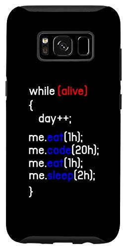 Galaxy S8 Alive Eat Code Sleep Coder Coding Programmer IT PC HTML Gift Case