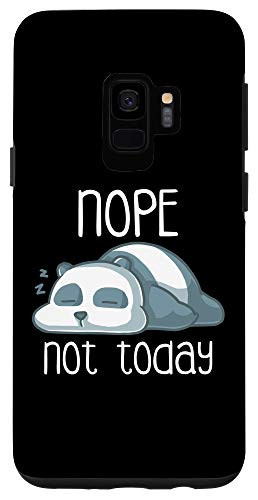 Galaxy S9 Nope Not Today Lazy Sleeping Panda Bear Sleep Nap Late Riser Case