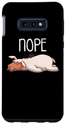 Galaxy S10e Nope Not Today Sleeping Llama Sleep Nap Late Riser Alpaca Case