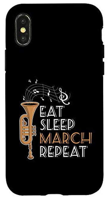 iPhone XXS Eat Sleep Trumpet Repeat Funny Trumpeter Gift Trumpet Case iPhone XXS Eat Sleep Trumpet Repeat Funny Trumpeter Gift Trumpet Case
