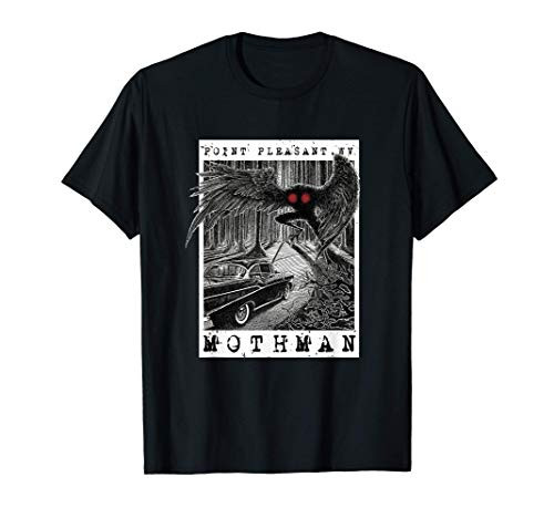 Mothman Encounter - 1966 Point Pleasant Original Cryptid Art T-Shirt