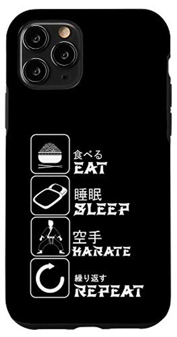 iPhone 11 Pro Eat Sleep Karate Repeat Meme Funny Japanese Humor Gift Case iPhone 11 Pro Eat Sleep Karate Repeat Meme Funny Japanese Humor Gift Case
