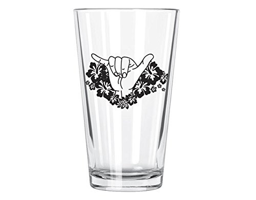 Corkology Shaka Pint Glass, Clear