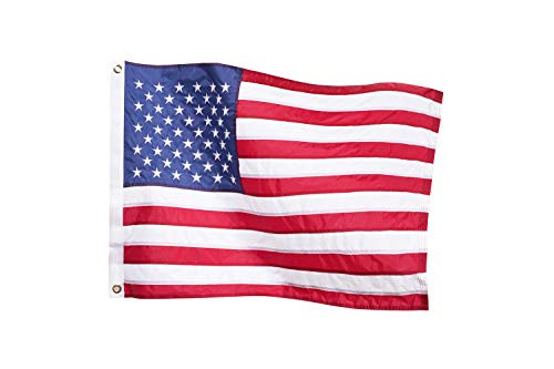 Cpdance American USA US Flag Embroidered Stars Sewn Stripes with Brass Grommets 3X5 FT