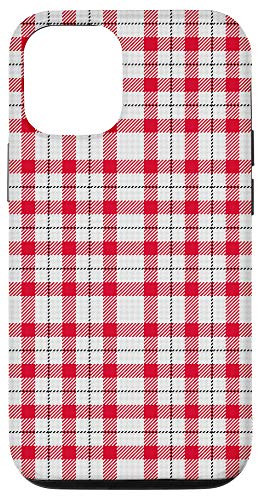 iPhone 1212 Pro Classic Red   White Plaid Buffalo Gingham Pattern Gift Case