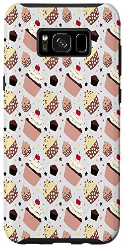 Galaxy S8 Cupcakes Cherry Sweets Pattern Women Girls Gift Case