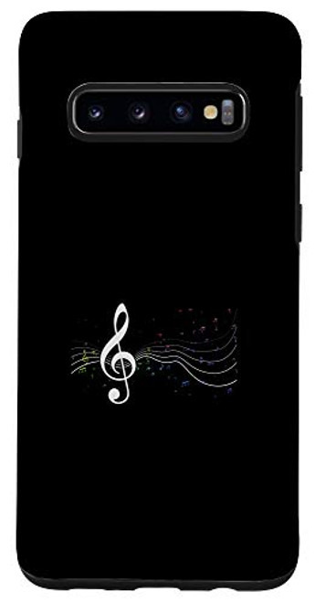 Galaxy S10 Clef Notes Music Musician Pianist Bassist Instruments Gift Case