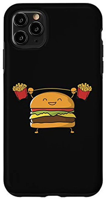 iPhone 11 Pro Max Burger Lifting Fries Funny Food Snatch Squat Barbell Weight Case iPhone 11 Pro Max Burger Lifting Fries Funny Food Snatch Squat Barbell Weight Case