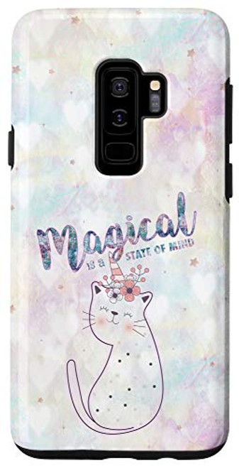 Galaxy S9 Magical is a State of Mind Unicorn Meow Cat w Stars Case Galaxy S9 Magical is a State of Mind Unicorn Meow Cat w Stars Case