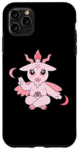 iPhone 11 Pro Max Cute Sigil Baphomet Pentagram Occult Satanic Goat Head Case