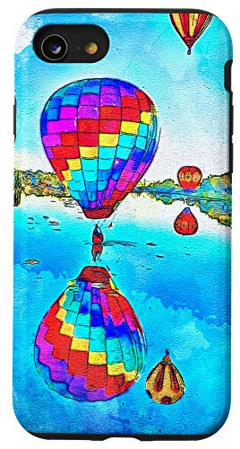 iPhone SE 2020  7  8 Hot Air Balloon Watercolor Design Case