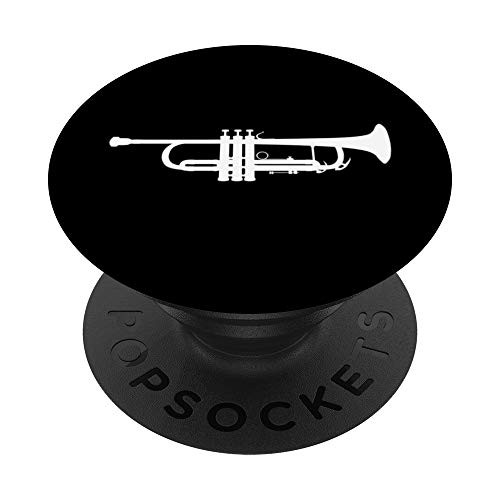 Trumpet Instrument - Play Trumpet - Marching Band PopSockets PopGrip Swappable Grip for Phones   Tablets