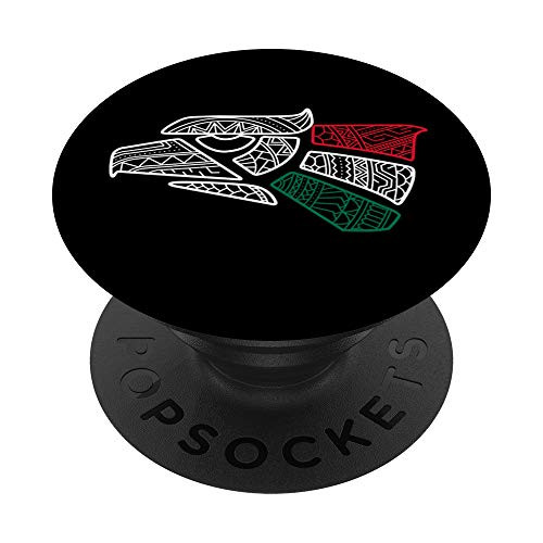 Mexico Flag - Mexican Eagle Aztec Style - Hecho En Mexico PopSockets Grip and Stand for Phones and Tablets