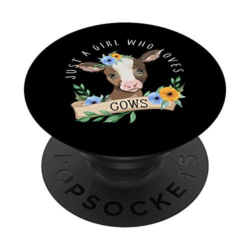 Just a Girl who loves Cows Farmer Girl Women Gift PopSockets PopGrip Swappable Grip for Phones Tablets Just a Girl who loves Cows Farmer Girl Women Gift PopSockets PopGrip Swappable Grip for Phones Tablets