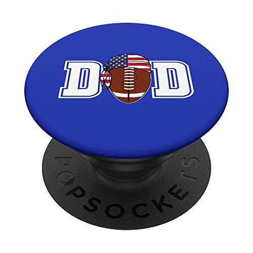 Football Dad Fathers Dads Gifts for Mens Football Dad PopSockets Grip and Stand for Phones and Tablets