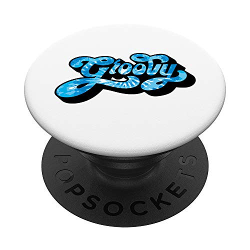 Groovy Word Retro Style Tie Dye Design PopSockets Grip and Stand for Phones and Tablets