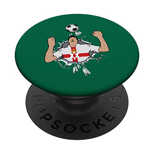 Northern Ireland Soccer Fans Jersey  Northern Irish Soccer PopSockets Grip and Stand for Phones and Tablets
