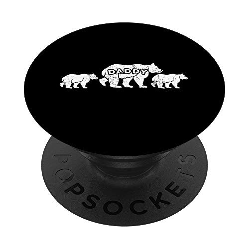 Dad of 2 two kids Best Fathers Day Gift Daddy Bear PopSockets PopGrip Swappable Grip for Phones Tablets Dad of 2 two kids Best Fathers Day Gift Daddy Bear PopSockets PopGrip Swappable Grip for Phones Tablets