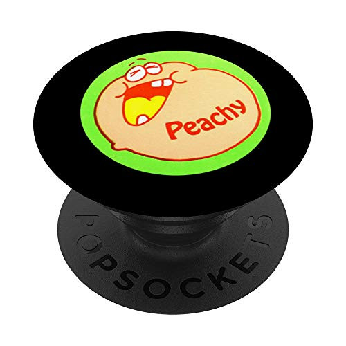 Vintage Scratch and Sniff Sticker Peach Peachy PopSockets Grip and Stand for Phones and Tablets