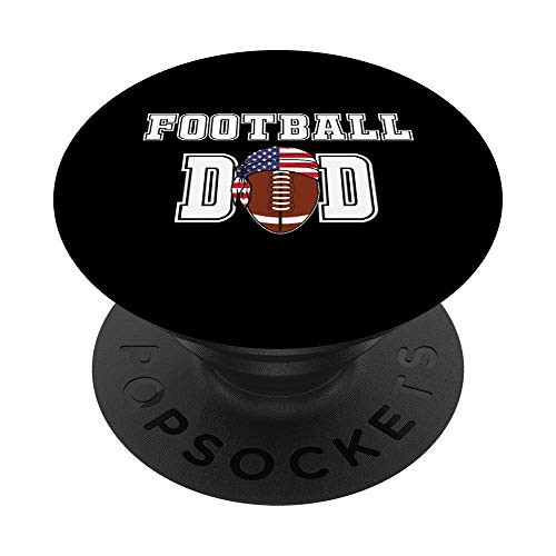 High School College Team Player Father Gift for Football Dad PopSockets Grip and Stand for Phones and Tablets