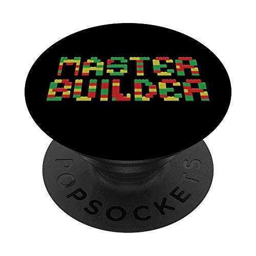 Master Builder Plastic Building Blocks - Fun Toy Bricks Gift PopSockets Grip and Stand for Phones and Tablets