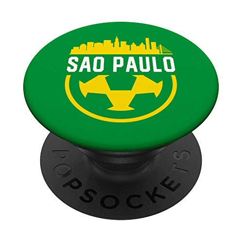 Sao Paulo Football Soccer Fan Vintage City Skyline PopSockets Grip and Stand for Phones and Tablets Sao Paulo Football Soccer Fan Vintage City Skyline PopSockets Grip and Stand for Phones and Tablets