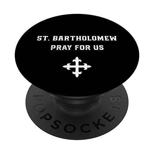 St_ Bartholomew Catholic Saint Boys Confirmation Gift PopSockets PopGrip Swappable Grip for Phones   Tablets
