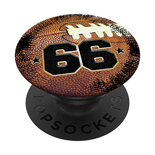 American Football Jersey Number 66 PopSockets PopGrip Swappable Grip for Phones   Tablets