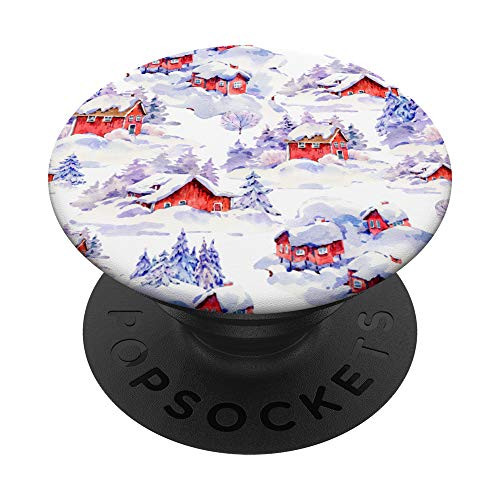 Christmas Winter Houses Snow Mountain Xmas PopSockets Grip and Stand for Phones and Tablets Christmas Winter Houses Snow Mountain Xmas PopSockets Grip and Stand for Phones and Tablets