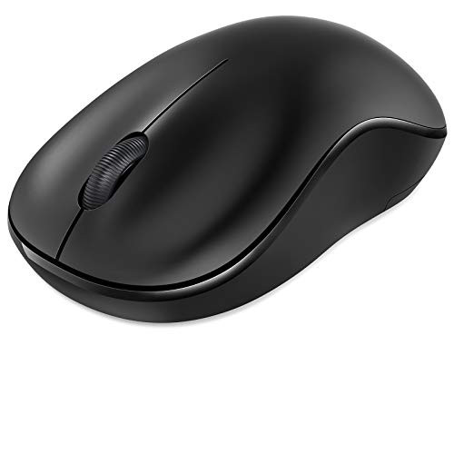 Nulaxy Bluetooth Mouse 2_4G Bluetooth Wireless Mouse Dual ModeBluetooth 5_0USB Computer Mouse with USB Receiver Ergonomic Mouse for Laptop iPad MacOS PC Windows Android Black