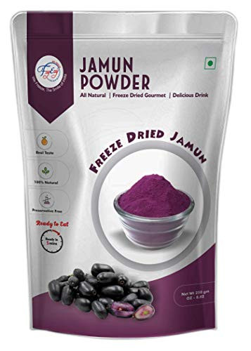 FZYEZY Black Plum Jamun Instant Fruit Drink Mix All Natural   Organics  No Artificial Color  No Preservatives  Drink Anytime 8_82 oz 250 gm