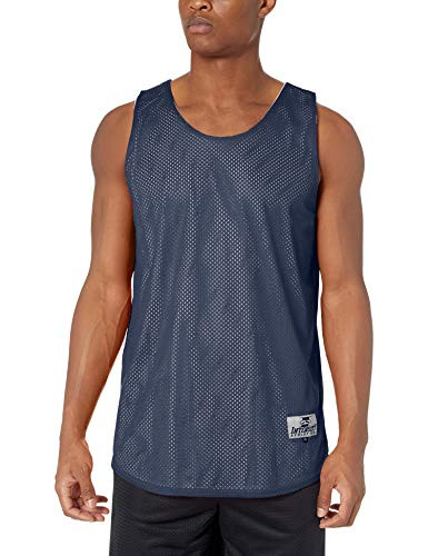 Intensity Mens Adult Eyelet mesh Reversible Jersey NavyWhite X-Large