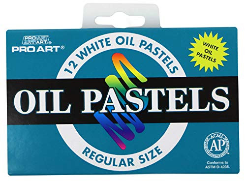 PRO ART PRO-3014 Oil Pastel 12 Per Pack White