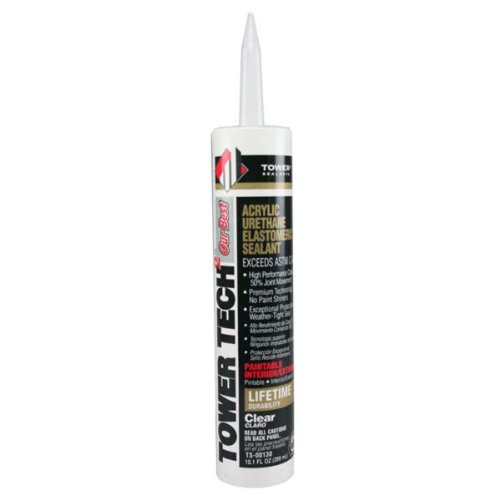 Tower Sealants TS-00130 10_1 fl-Ounce Tower Tech 2 Acrylic Urethane Sealant Clear