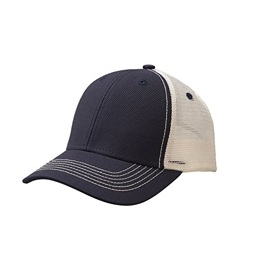 Ouray Sportswear Sideline Mesh Cap NavyWhite Adjustable