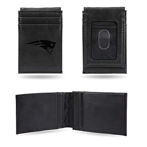 NFL Rico Industries Laser Engraved Front Pocket Wallet New England Patriots
