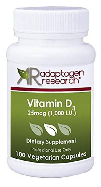 Vitamin D3 1000 IU High Potency  Vitamin D 1000 25 mcg Supplement for Healthy Bones Muscles  Hypoallergenic Supplement for Enhanced Vitamin D Absorption  100 Vegetarian Caps Adaptogen Research Vitamin D3 1000 IU High Potency  Vitamin D 1000 25 mcg Supplement for Healthy Bones Muscles  Hypoallergenic Supplement for Enhanced Vitamin D Absorption  100 Vegetarian Caps Adaptogen Research