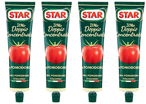 Star Double Concentrated Tomato Paste Tube 135gr 4_76oz Pack of 4
