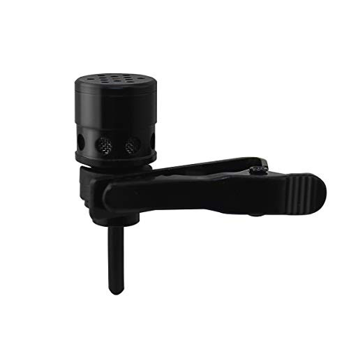 JK MIC-J 015 Lavalier Lapel Clip-on Microphone Compatible with Shure Wireless Transmitter - Mini XLR TA4F Plug