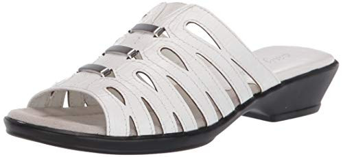 Easy Street womens Slide Sandal white crocodile 8_5 wide US