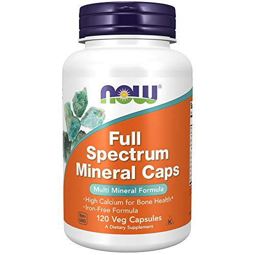 NOW Supplements Full Spectrum Mineral Caps Multi Mineral Formula 120 Veg Capsules